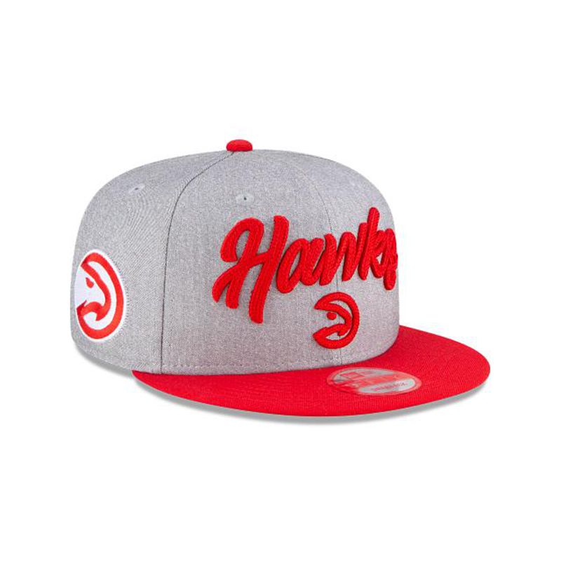 NBA Atlanta Hawks Official Draft 9Fifty Snapback (KNA8511) - Grey New Era Caps